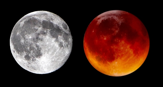Blue Moon And Blood Moon
