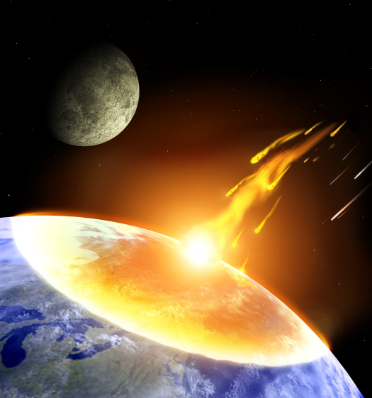 Global accident - collision of an asteroid with the Earth