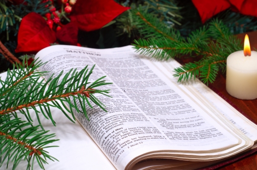 Bible Christmas Arrangement